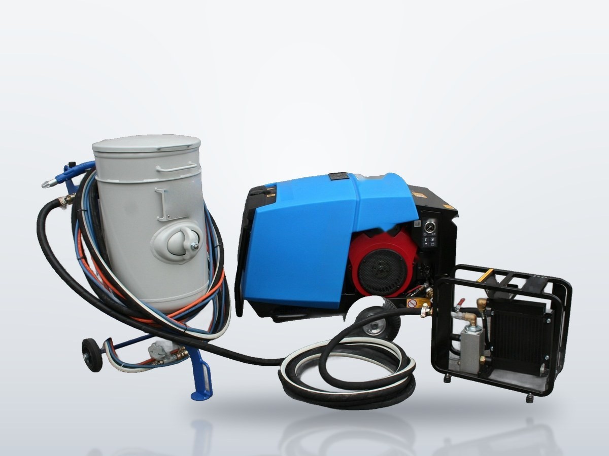 The MCS² with blast generator, compressor and aftercooler