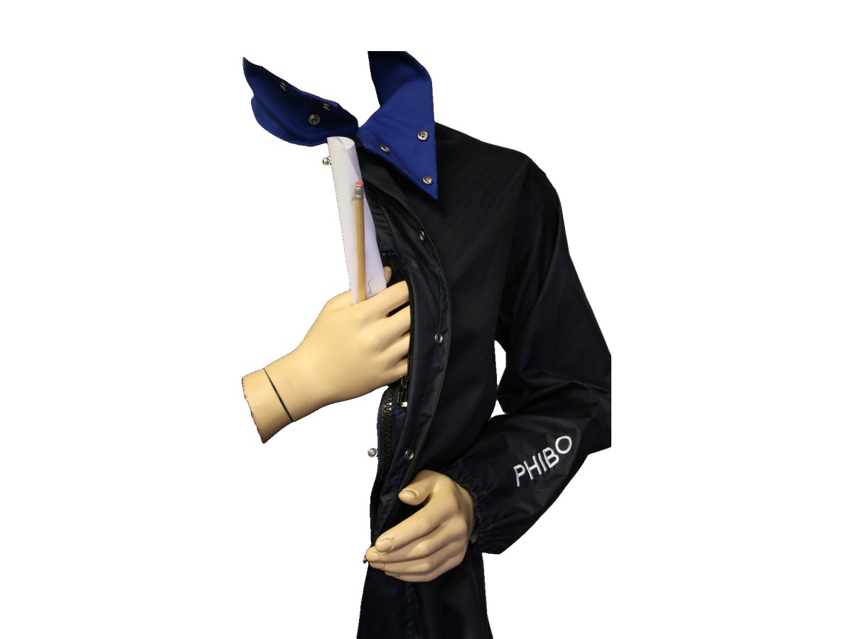 Dry blasting suit for an average abrasive environment, black with collar