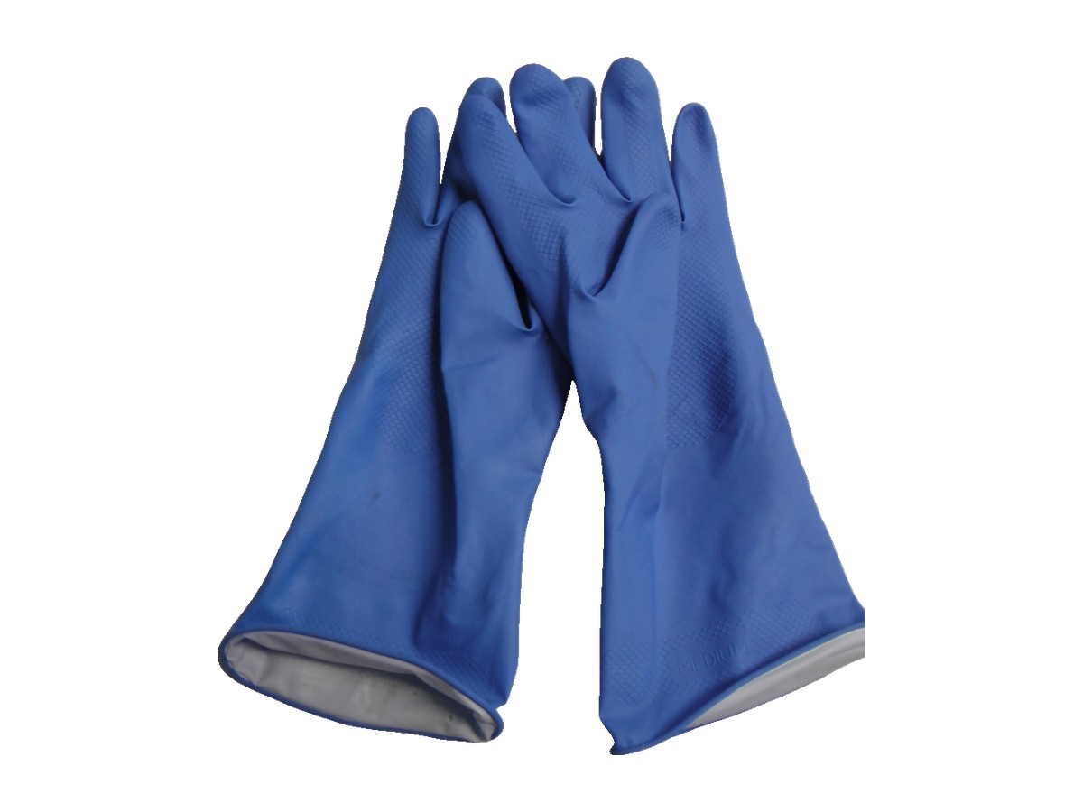 Blasting gloves for dry and wet blasting