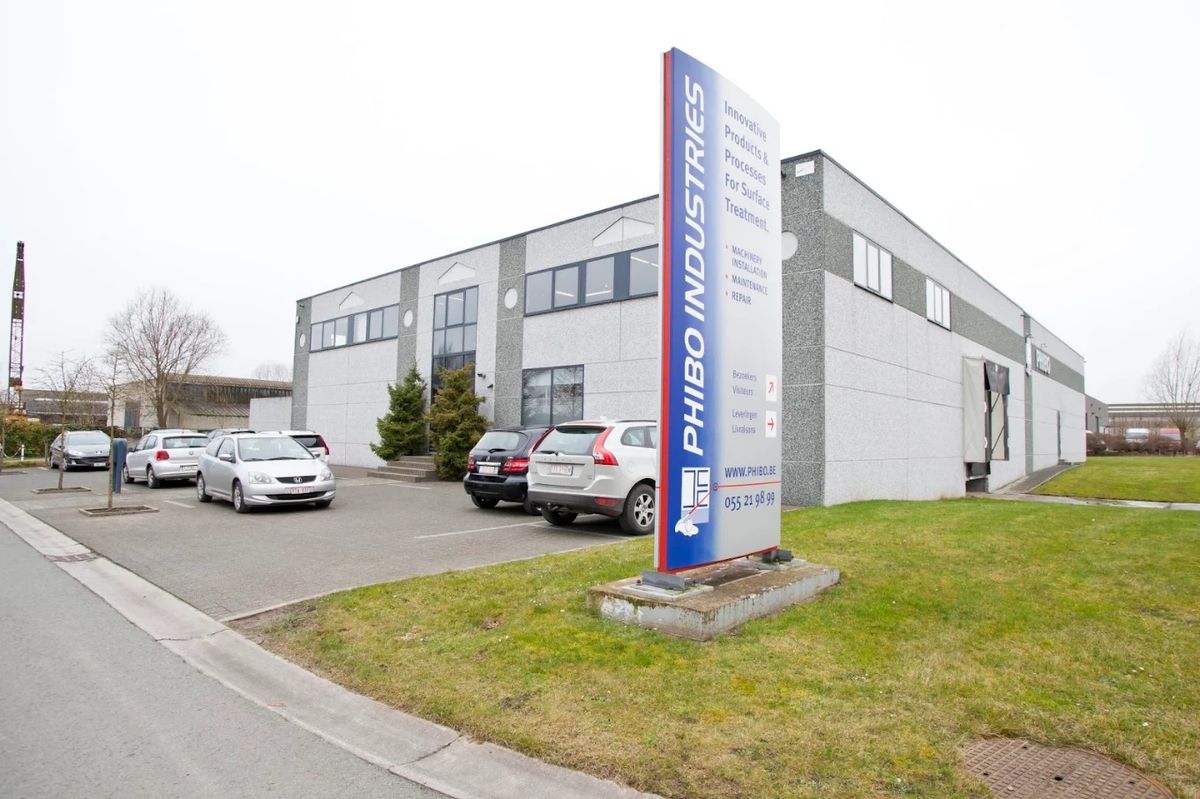 Het bedrijfsgebouw van Phibo Industries in Ronse